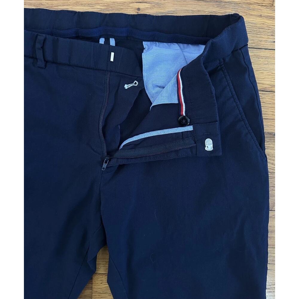 Tommy Hilfiger Men's Sz 34x30 Navy Tailored Breathable Trouser Dress Golf Pant